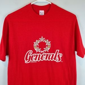 VTG 1982 Champion Generals USFL Team Shirt Size L Youth XS Mens Cotton RARE